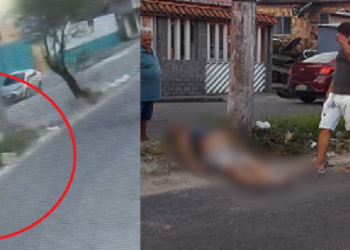 Motoqueiro morre após passar por quebra-molas e bater em poste no bairro Crespo