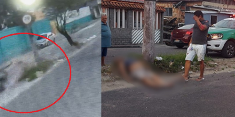Motoqueiro morre após passar por quebra-molas e bater em poste no bairro Crespo