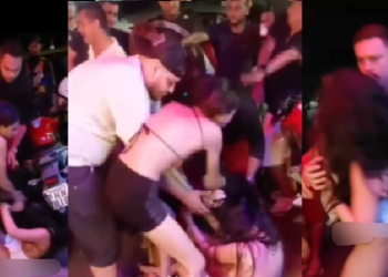 Porrada entre mulheres come na cervejaria do Barba, em Manaus, e elas quase ficam sem roupas; veja