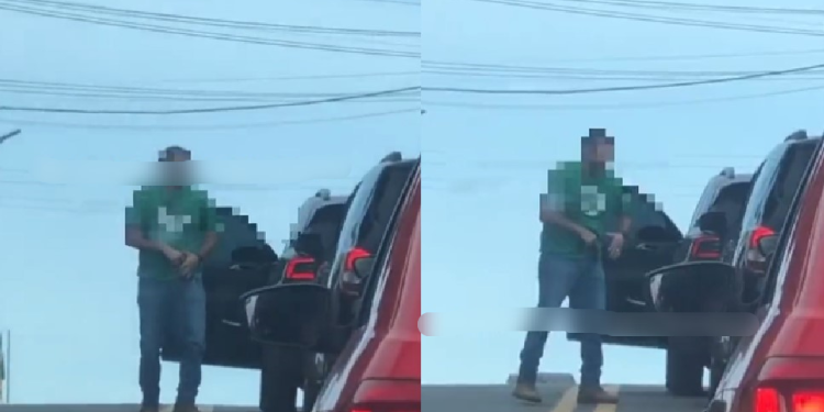 ‘Lanterna verde’ acorda de ‘ovo virado’ e mostra arma após levar buzina no trânsito de Manaus; vídeo