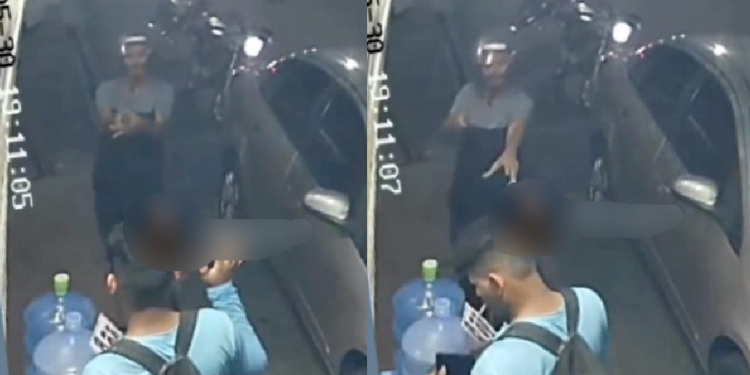 Câmeras de mercadinho flagram dupla fazendo arrastão em rua no bairro São José, em Manaus; veja