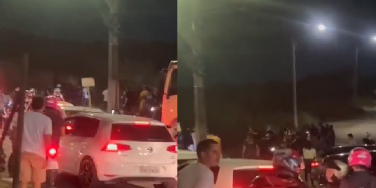 População reage e ladrões levam peia após assaltarem de novo o 550, na Torquato Tapajós; vídeo