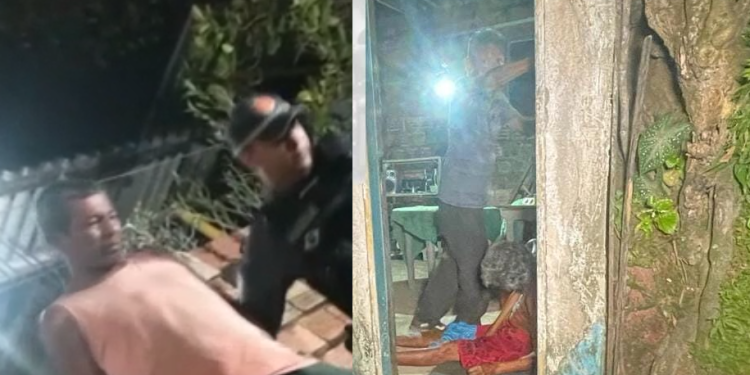 Sob os gritos de ‘assassino’, suspeito de matar idoso durante bebedeira é preso em Manaus; vídeo