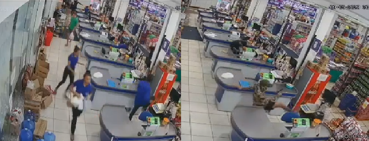 Vídeo: Bandidos invadem mercadinho em Manaus e agem com brutalidade com vítimas