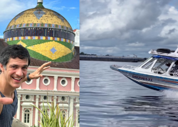 Ator Mateus Solano está em Manaus e participa de evento com outras celebridades