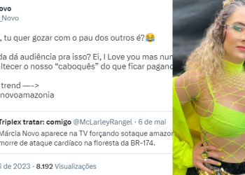 Cantora Márcia Novo chama homem de ‘p*u pequeno’ após ele dizer que ela força sotaque amazonense
