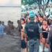 Banhistas metem a porrada em suposto ‘taradão’ que dava em cima de meninas na Ponta Negra; vídeo