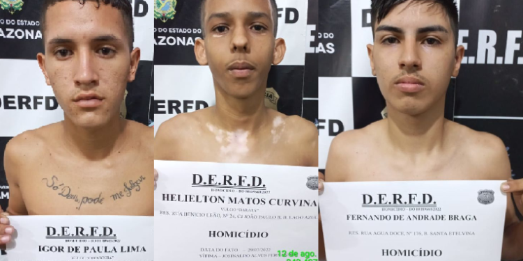 Polícia prende suspeitos de roubarem e matarem mototaxista em Manaus que não entregou celular