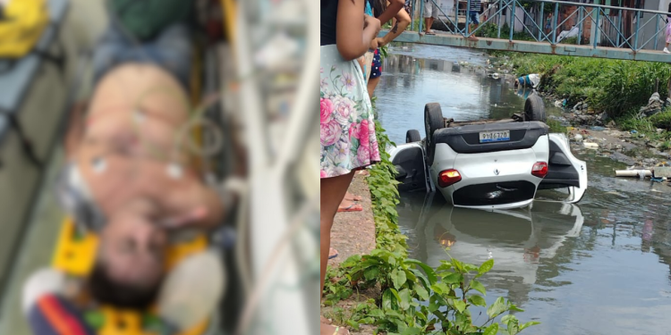 Motorista de app perde controle de veículo, cai em igarapé e morre afogado