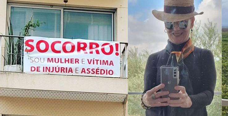 Mulher pede socorro com alerta na janela após ser atacada por vizinho