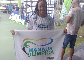 Nadadora do ‘Manaus Olímpica’ é campeã de duas provas no Brasileiro de Águas Abertas em Fortaleza