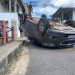 Quase duas semanas depois outro carro capota no mesmo cruzamento do Alvorada
