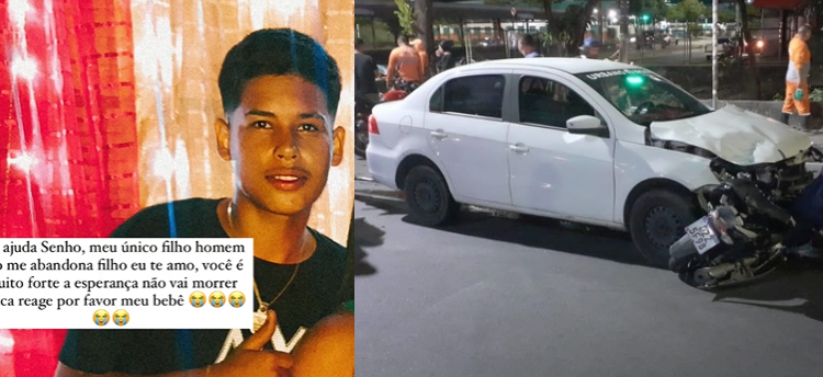 Segundo jovem morre após acidente de moto no Coroado e mãe lamenta: ‘Te abençoei na porta de casa’