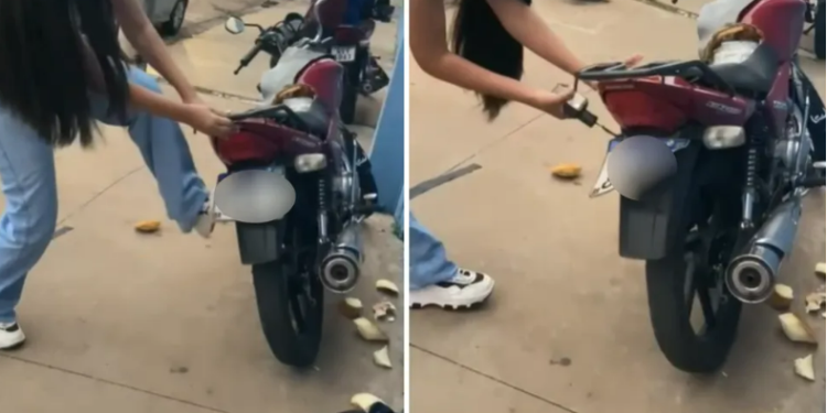 Vídeo: adolescentes quebram moto de homem ao descobrirem que ele namorava as duas