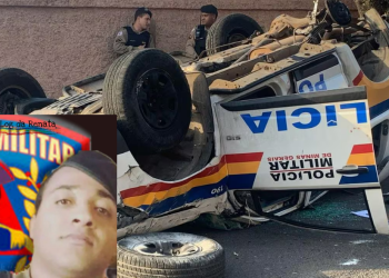 Viatura capota e policial militar morre em perseguição a bandido