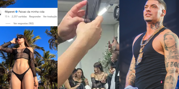 Após polêmica trisal com trans, Filipe Ret se declara para amazonense e fãs decretam: ‘Xiri da bôta’