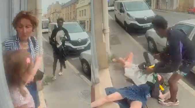 Vídeo: Ladrão assalta e joga neta e avó violentamente no chão; cenas fortes