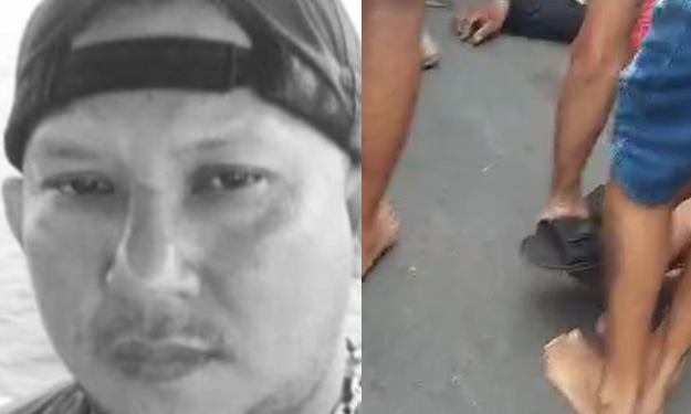 Vídeo forte mostra mototaxiasta morto em violento acidente com ônibus em Manaus