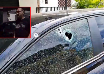 Investigador da Delegacia da Mulher em Manaus tem carro ‘pipocado’ de tiro ao chegar em casa