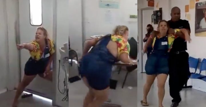 Vídeo: mulher decide quebrar UPA após filha não ser atendida