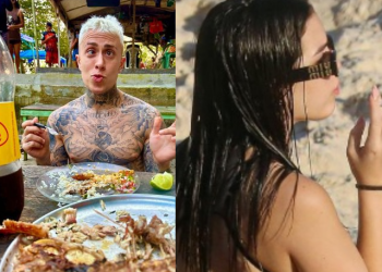 Depois de comer tambaqui em Manaus, MC Daniel ‘fuma 1’ ao lado da ex-namorada Mel Maia