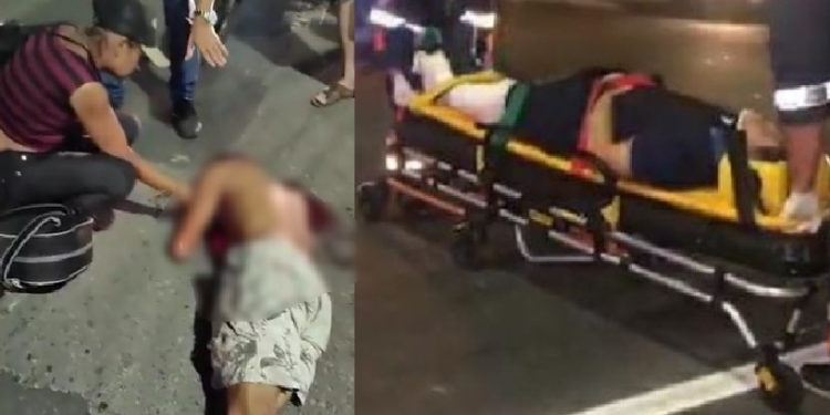 Vídeo: Dois homens são atropelados em Manaus e um deles é atingido duas vezes por veículos