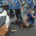 Motociclista fica ferido ao colidir com três carros na Cidade Nova