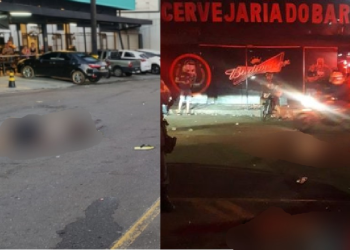 Com seis tiros cada, dupla é executada na saída do ‘Bar do Barba’ na Cidade Nova