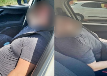 Cachimblema: homem dorme em carro no meio da avenida das Torres e com cerveja no colo