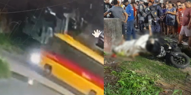 Vídeo: Meninos de 14 e 15 anos morrem ao colidirem com ‘Amarelinho’ em Manaus e condutor não para