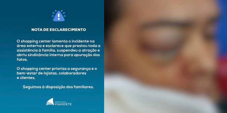 Shopping Via Norte suspende ‘tiro ao alvo’ em arraial após mulher quase ficar cega