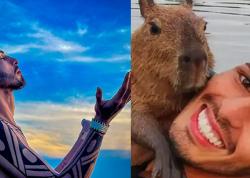 Agenor faz ensaio com super produção na Amazônia e seguidor manda ele ‘ir capinar um quintal’