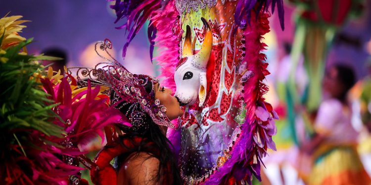 Comunidade LGBTQIAPN+ é representada com 1ª porta-estandarte lésbica no Garantido