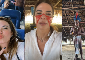 Luciana Gimenez curte tour pelo Amazonas com o filho