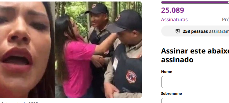 Denúncias contra Joana Darc chegam a Aleam; abaixo-assinado já tem mais de 20 mil assinaturas