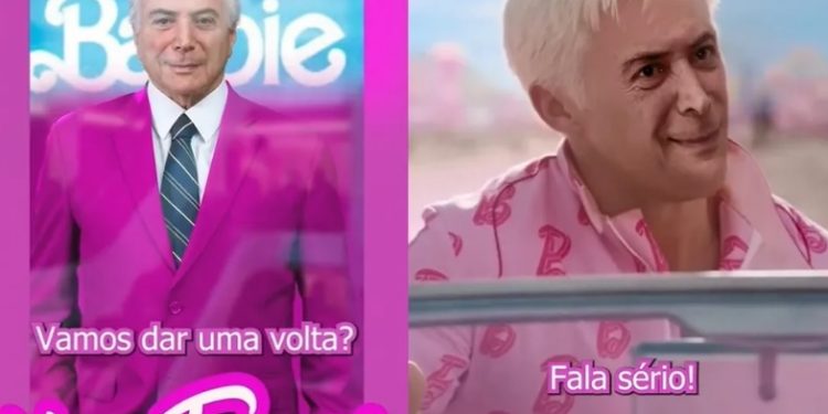 Temer se transforma para engajar com Barbie, mas depois apaga:
