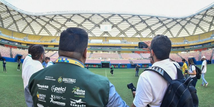 Arena da Amazônia, Ismael Benigno e Carlos Zamith recebem visita técnica da CBF