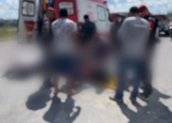 Policial militar fica ferido após sofrer acidente em avenida de Manaus