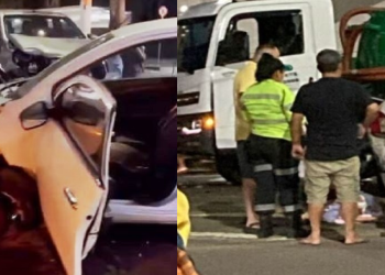 Vídeo: Homem bebe todas e colide com outros veículos na estrada da Ponta Negra