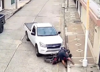 Veja: Motorista passa por cima de ladrão ao ver mulher sendo assaltada