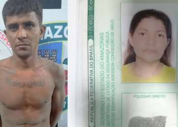 Cenas fortes: homem é preso no cemitério após matar a facadas e atear fogo em mulher no AM