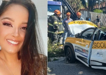 Estudante de medicina morre após árvore cair em cima do carro de autoescola que ela dirigia
