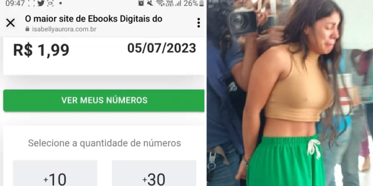 Veja: perfil reserva de Isabelly Aurora ainda ‘vendia’ rifas mesmo após prisão da influenciadora