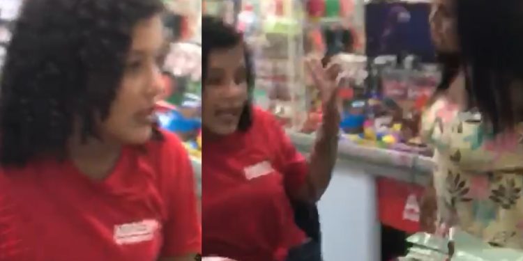 Vídeo: virada no Jiraya, esposa traída invade loja para espancar caixa acusada de talaricagem