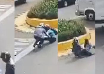 Vídeo: caminhão arrasta fio que enrolou no pescoço de menina e pai se desespera