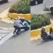 Vídeo: caminhão arrasta fio que enrolou no pescoço de menina e pai se desespera