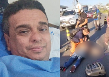 Vídeo mostra motociclista morto em acidente na Torquato Tapajós sendo reanimado; veja