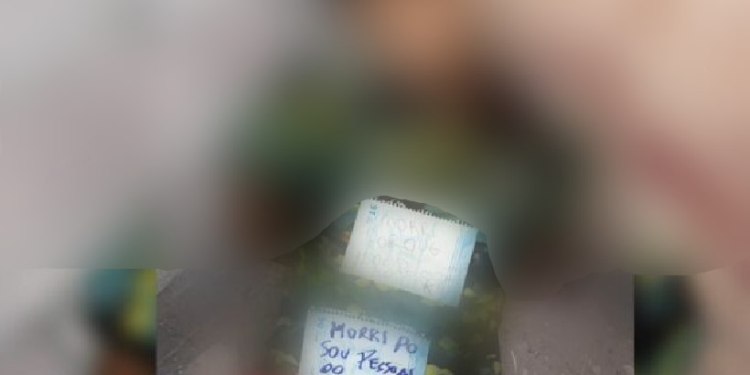 Mais um homem é assassinado em Manaus e deixado com bilhete: ‘Morri porque sou do coquinho’