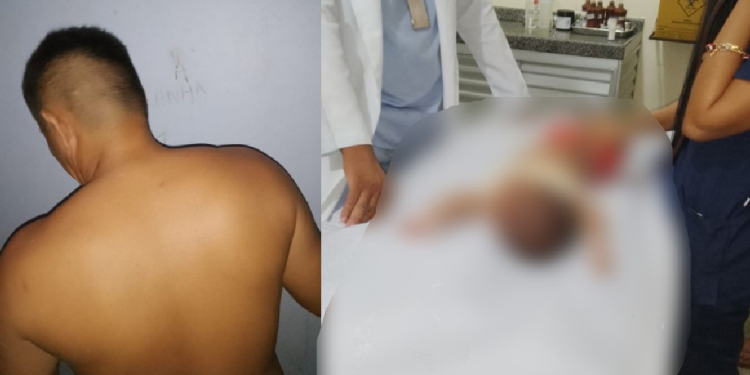Em Maués, pai é preso em flagrante após dar soco nas costas do próprio filho de 3 meses