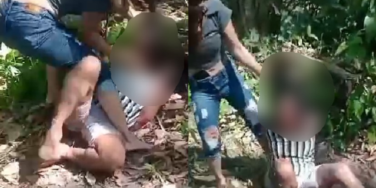 Vídeo: Liderada por ‘blindada’, Tribunal do Crime pega suposta ladra e espanca